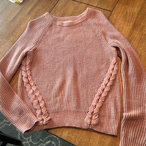 Mauve/dark Lavender cute sweater! Brand is Pink Rose. Size small.